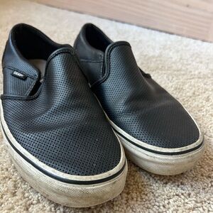 Leather vans
